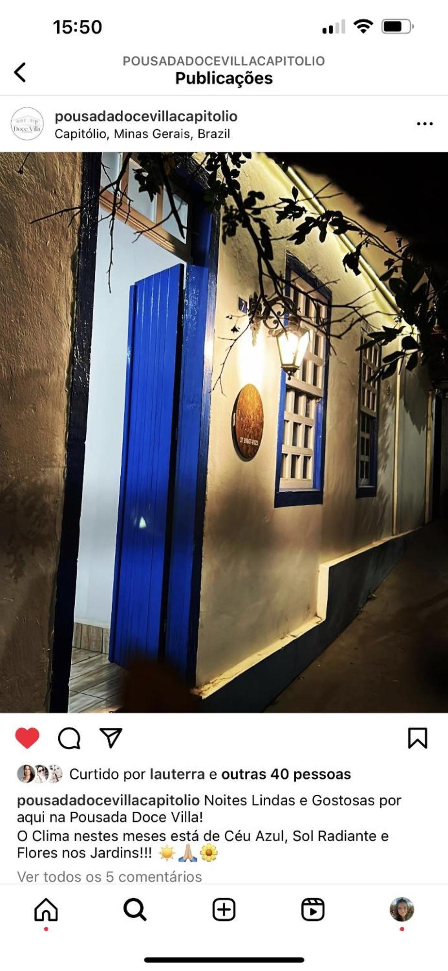Pousada Doce Villa Capitólio Eksteriør billede